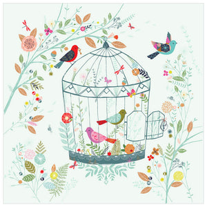 Floral Birdcage Wall Art-Wall Art-Jack and Jill Boutique