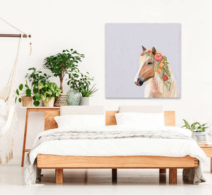 Floral Horse Wall Art-Wall Art-Jack and Jill Boutique