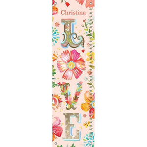 Floral LOVE Stacked Growth Charts-Growth Charts-Jack and Jill Boutique