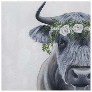 Flower Crown Highland Wall Art-Wall Art-Jack and Jill Boutique