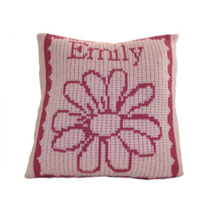 Flower & Name Personalized Pillow-Pillow-Jack and Jill Boutique