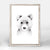 Fluffy Faces - Bear Mini Framed Canvas-Mini Framed Canvas-Jack and Jill Boutique