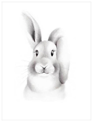 Fluffy Faces - Bunny Wall Art-Wall Art-Jack and Jill Boutique