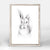 Fluffy Faces - Bunny Mini Framed Canvas-Mini Framed Canvas-Jack and Jill Boutique