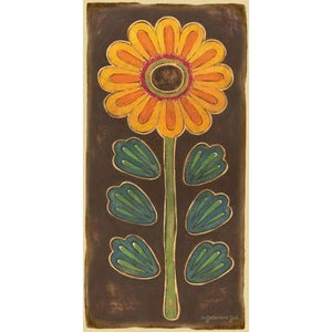 Folklore Flower - Yellow | Canvas Wall Art-Canvas Wall Art-Jack and Jill Boutique