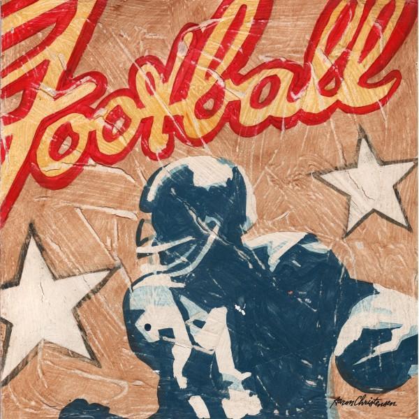 Football Star | Super Bowl Art Collection | Canvas Art Prints-Canvas Wall Art-Jack and Jill Boutique