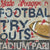 Football Tryouts | Super Bowl Art Collection | Canvas Art Prints-Canvas Wall Art-Jack and Jill Boutique