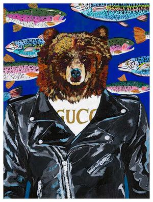 Furry Fashionistas - Chic Bear Wall Art-Wall Art-Jack and Jill Boutique