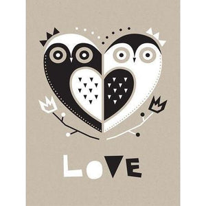 Geo Animals - Owl Love | Canvas Wall Art-Canvas Wall Art-Jack and Jill Boutique