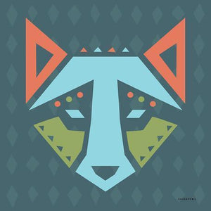 Geo Animals - Wolf | Canvas Wall Art-Canvas Wall Art-Jack and Jill Boutique