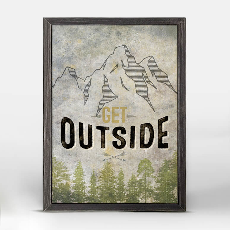 Get Outside - Mini Framed Canvas-Mini Framed Canvas-Jack and Jill Boutique