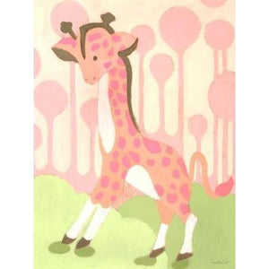 Gigi Giraffe - Pink | Canvas Wall Art-Canvas Wall Art-Jack and Jill Boutique