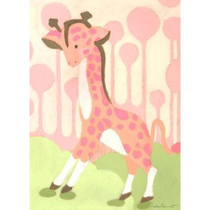 Gigi Giraffe - Pink | Canvas Wall Art-Canvas Wall Art-Jack and Jill Boutique