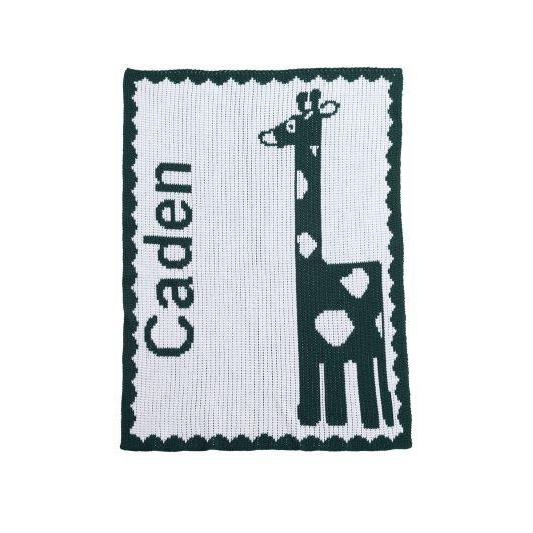 Giraffe Personalized Stroller Blanket or Baby Blanket-Blankets-Jack and Jill Boutique