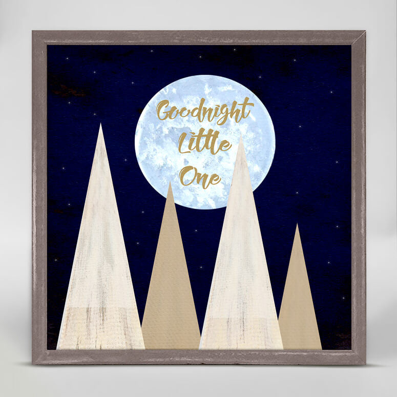Goodnight Little One - Mini Framed Canvas-Mini Framed Canvas-Jack and Jill Boutique