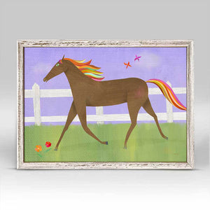 Graceful Gallop - Mini Framed Canvas-Mini Framed Canvas-Jack and Jill Boutique