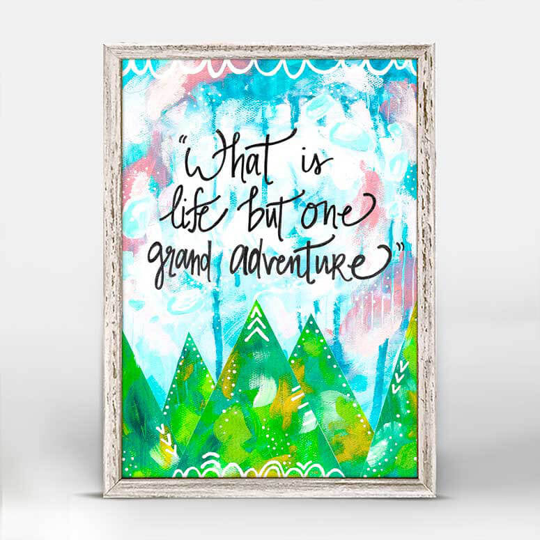 Grand Adventure - Mini Framed Canvas-Mini Framed Canvas-Jack and Jill Boutique