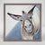 Grey Donkey - Mini Framed Canvas-Mini Framed Canvas-Jack and Jill Boutique
