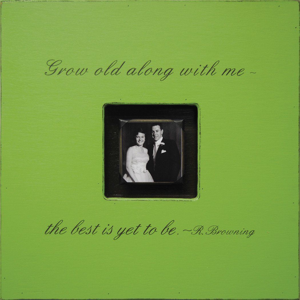 Handmade Wood Photobox with quote "Grow Old Along with Me"-Photoboxes-Jack and Jill Boutique