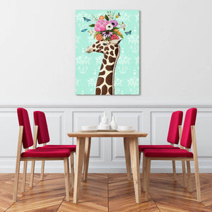 Haute House Giraffe On Sea Glass - Close Up Wall Art-Wall Art-Jack and Jill Boutique