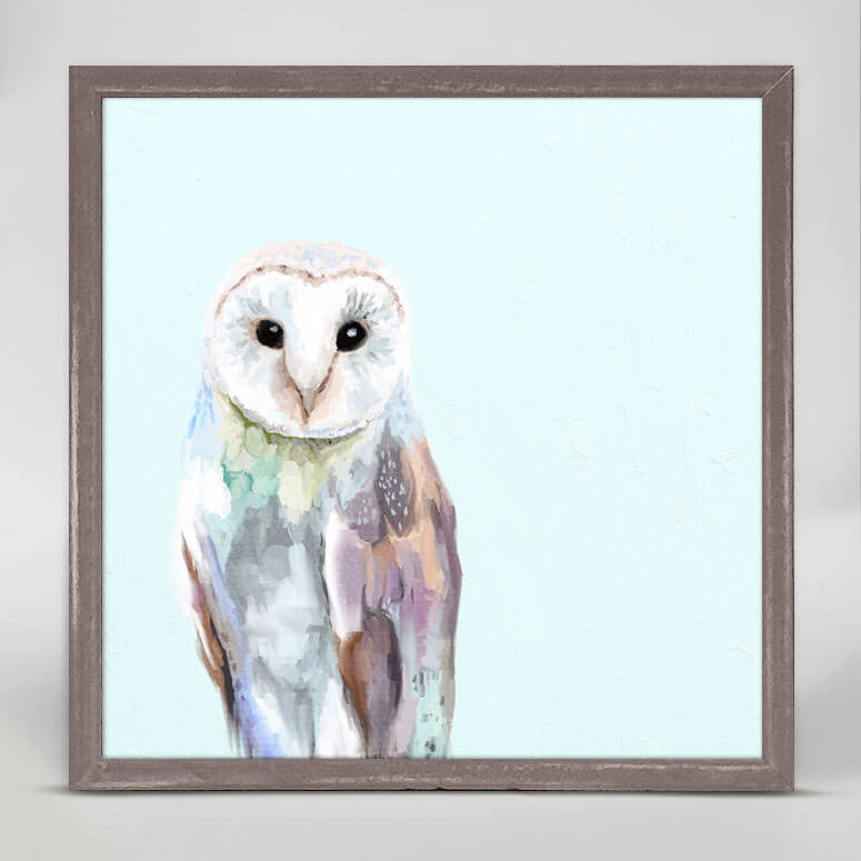 Healing Owl - Mini Framed Canvas-Mini Framed Canvas-Jack and Jill Boutique