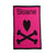 Heart & Crossbones Personalized Stroller Blanket or Baby Blanket-Blankets-Stroller 22" x 30"-Jack and Jill Boutique