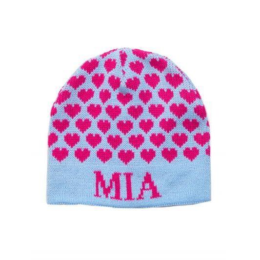 Heavenly Hearts Personalized Knit Hat-Hats-Jack and Jill Boutique