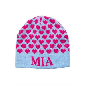 Heavenly Hearts Personalized Knit Hat-Hats-Jack and Jill Boutique