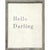 ART PRINT - Hello Darling-Art Print-Jack and Jill Boutique