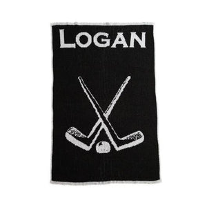 Hockey Personalized Stroller Blanket or Baby Blanket-Blankets-Jack and Jill Boutique