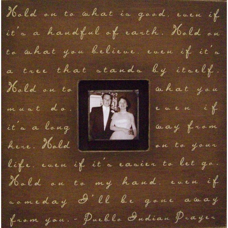 Handmade Wood Photobox with quote "Hold on to What Is Good"-Photoboxes-Jack and Jill Boutique