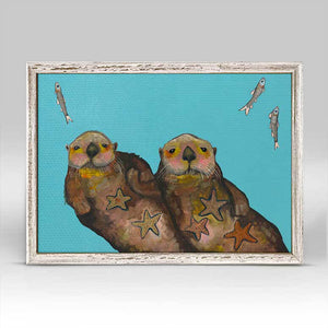 Holding Hands - Mini Framed Canvas-Mini Framed Canvas-Jack and Jill Boutique