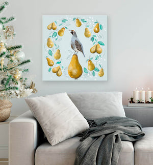 Holiday Collection - 1 Partridge In A Pear Tree Wall Art-Wall Art-Jack and Jill Boutique