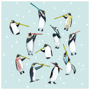 Holiday Collection - 11 Penguins Piping Wall Art-Wall Art-Jack and Jill Boutique