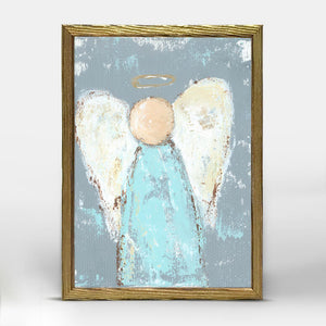 Holiday Collection - Baby Boy Angel - Gold Mini Framed Canvas-Mini Framed Canvas-Jack and Jill Boutique
