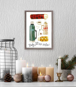 Holiday Collection - Baby It's Cold Outside Mini Framed Canvas-Mini Framed Canvas-Jack and Jill Boutique
