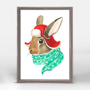 Holiday Collection - Cozy Rabbit Mini Framed Canvas-Mini Framed Canvas-Jack and Jill Boutique