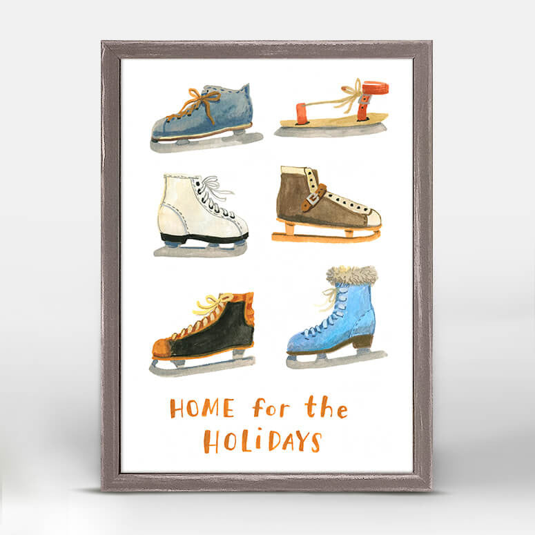 Holiday Collection - Home For The Holidays Mini Framed Canvas-Mini Framed Canvas-Jack and Jill Boutique