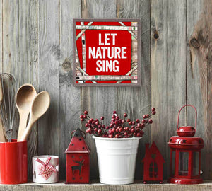 Holiday Collection - Let Nature Sing Mini Framed Canvas-Mini Framed Canvas-Jack and Jill Boutique