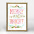 Holiday Collection - Merry and Bright - Gold Mini Framed Canvas-Mini Framed Canvas-Jack and Jill Boutique