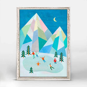 Holiday Collection - Mountain Skate Mini Framed Canvas-Mini Framed Canvas-Jack and Jill Boutique