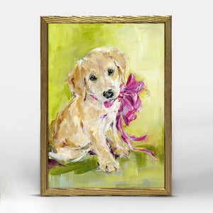 Holiday Collection - New Puppy Mini Framed Canvas-Mini Framed Canvas-Jack and Jill Boutique