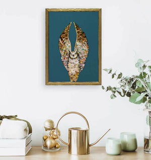 Holiday Collection - Owl Ballet - Dark - Gold Frame Mini Framed Canvas-Mini Framed Canvas-Jack and Jill Boutique