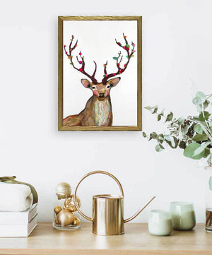 Holiday Collection - Rosy Buck - Gold Frame Mini Framed Canvas-Mini Framed Canvas-Jack and Jill Boutique
