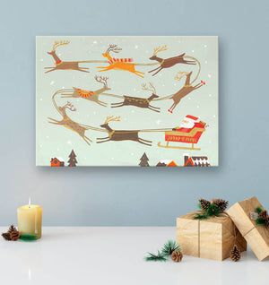 Holiday Collection - Santa's Sleigh Wall Art-Wall Art-Jack and Jill Boutique
