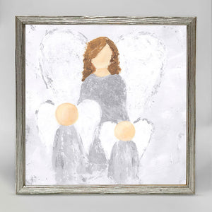 Holiday Collection - Watch Over Them - Silver Mini Framed Canvas-Mini Framed Canvas-Jack and Jill Boutique