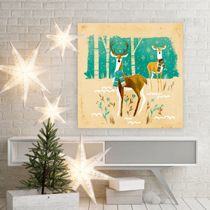 Holiday Collection - Woodland Birch Deer Wall Art-Wall Art-Jack and Jill Boutique
