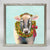 Holiday - Festive Cow Embellished Mini Framed Canvas-Mini Framed Canvas-Jack and Jill Boutique