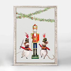 Holiday Collection - Nutcracker Mice Mini Framed Canvas-Mini Framed Canvas-Jack and Jill Boutique