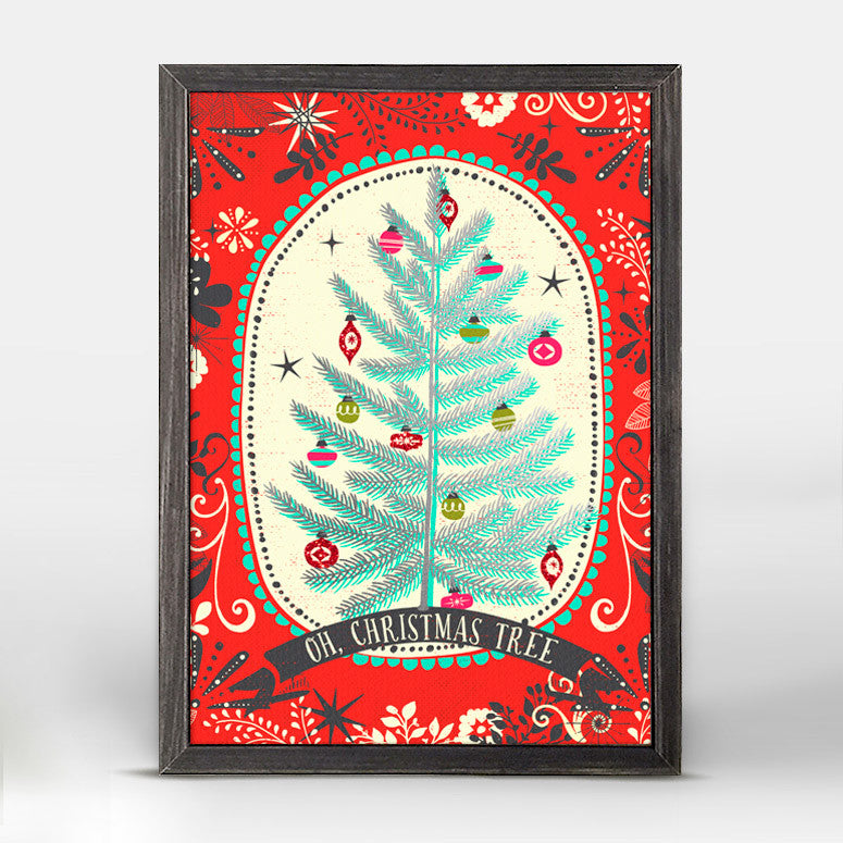 Holiday - Oh Christmas Tree Embellished Mini Framed Canvas-Mini Framed Canvas-Jack and Jill Boutique